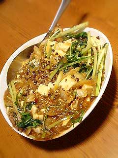 白菜の麻婆豆腐