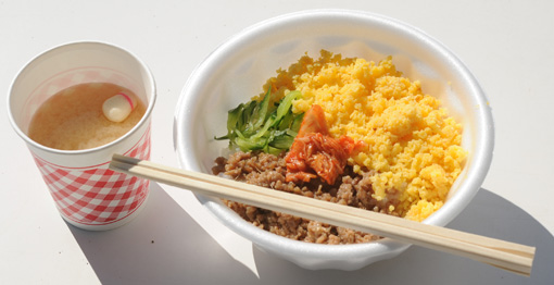 20101005三色そぼろ丼