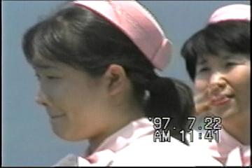 薩摩半島バスツアーNO.５４長崎鼻でのガイドさん二人。