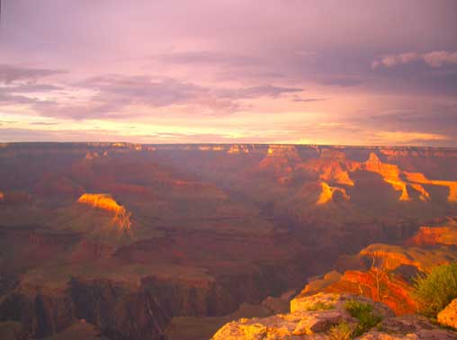 夕日のキャニオン