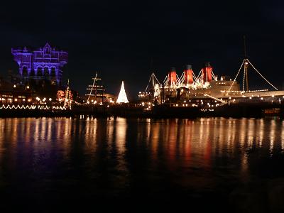 ディズニーシーの夜景