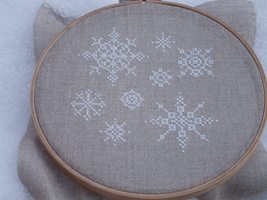 氷の刺繍
