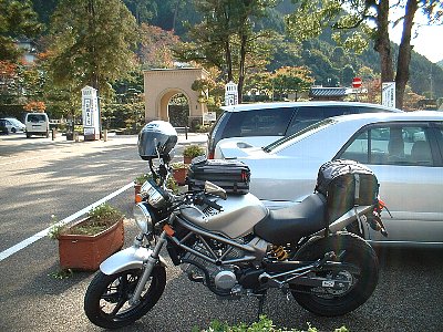 出石城跡　駐車場