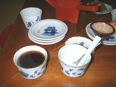 出石そば　天通　コーヒー