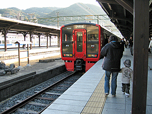 門司港駅にて