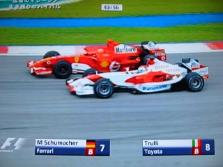 マレーシア（決）シューマッハvsトゥルーリ