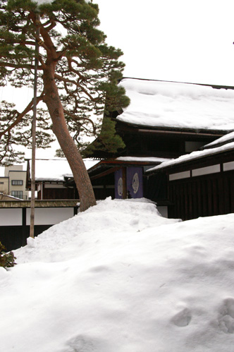 雪の玄関