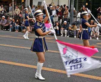 お嬢さんに声援