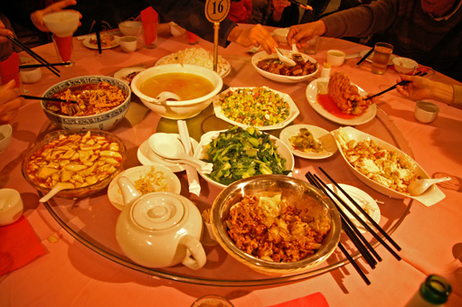 夕食光景