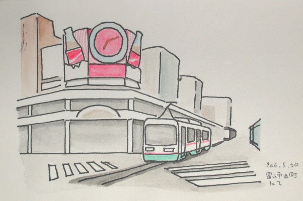 絵はがき・富山市街