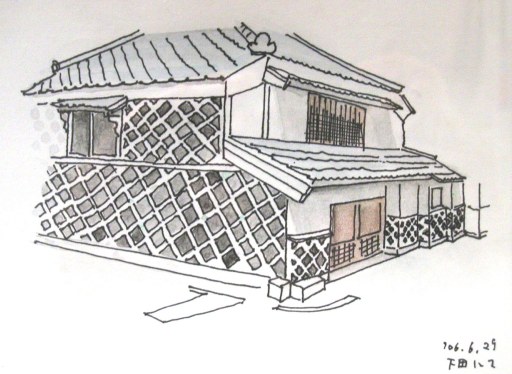 絵はがき・下田なまこ壁