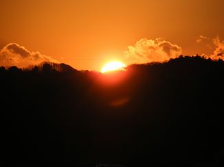１月１２日　朝日