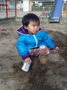 公園で