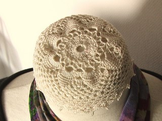 ドイリー　花アップ