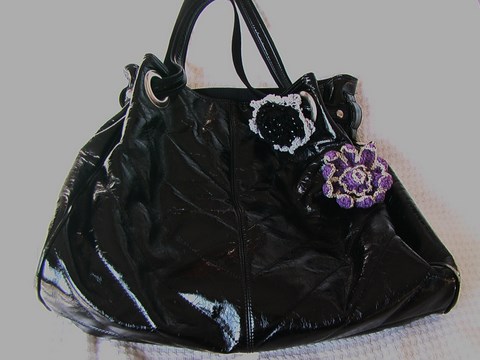 コサージュ　バッグに