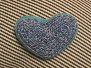 ハート　ブルー