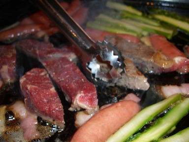 ステーキ　野菜焼き