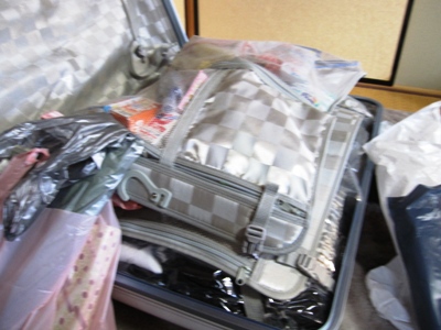 荷物を・・・