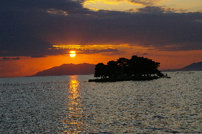夕日