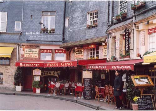 真作 フランス オンフルール港 東光一 晴れた日にお散歩したい。フランスの絵になる港町「オンフルール