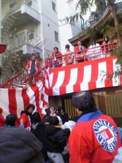 野中神社の豆まき