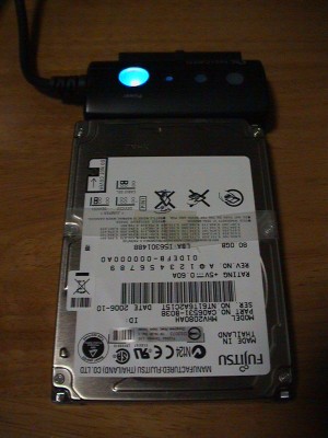 HDD-USB変換アダプタ