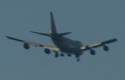 セントレアに着陸しようとする航空機