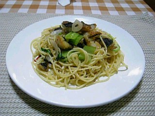 クロのオリーブオイル焼きパスタ.jpg