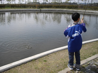 ニジマス釣り