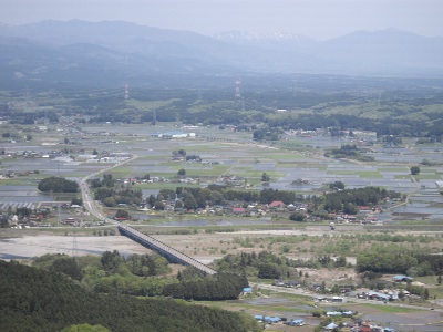 羽黒山から、塩谷町方面