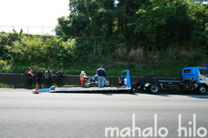 東名高速のバイク事故