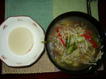 朝からラーメン