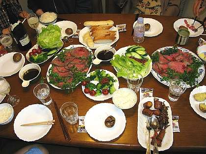 ☆今日の夕食「ローストビーフ」 09-12-06