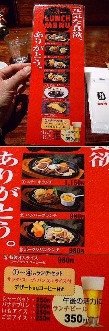 ☆今日のランチ「ステーキ」By素敵庵 09-12-01