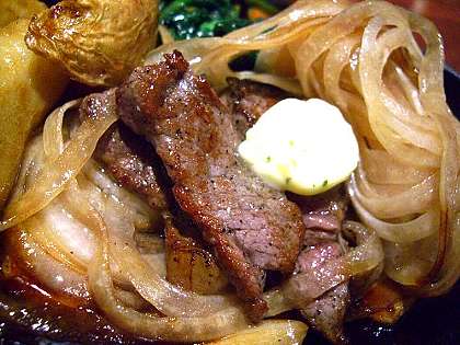 ☆今日のランチ「ステーキ」By素敵庵 09-12-01