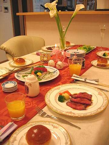 ☆今日の夕食「ローストビーフ」By友人宅09-11-22