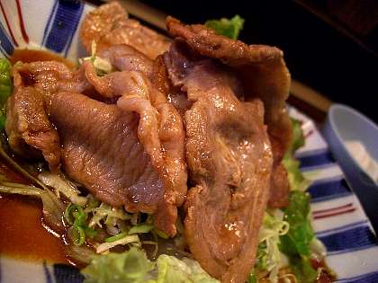 ☆今日のランチ「豚しょうが焼き」By銀座 廣海09-12-04