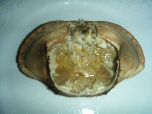 かにの甲羅焼き