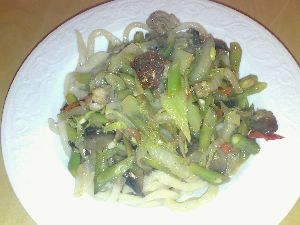 どじょうインゲンのラグ麺