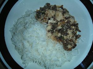 マ~ボ~豆腐ご飯