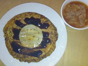 タコス風お好み焼き、中秋の名月風味