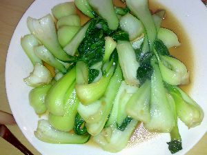 青梗菜の炒め物