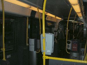路面電車の内部