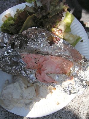 サ～モンのホイル焼き