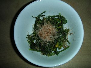 菜の花のおひたし