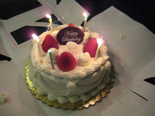 誕生日のケーキ