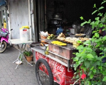 焼きバナナ屋台