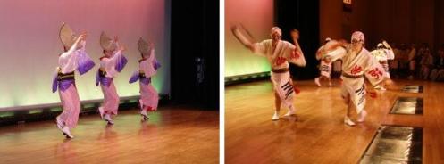 阿波おどり実演　女おどり　男おどり