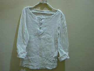 白色･綿100％シャツ1