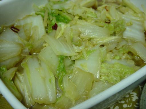 白菜のしょうが焼き